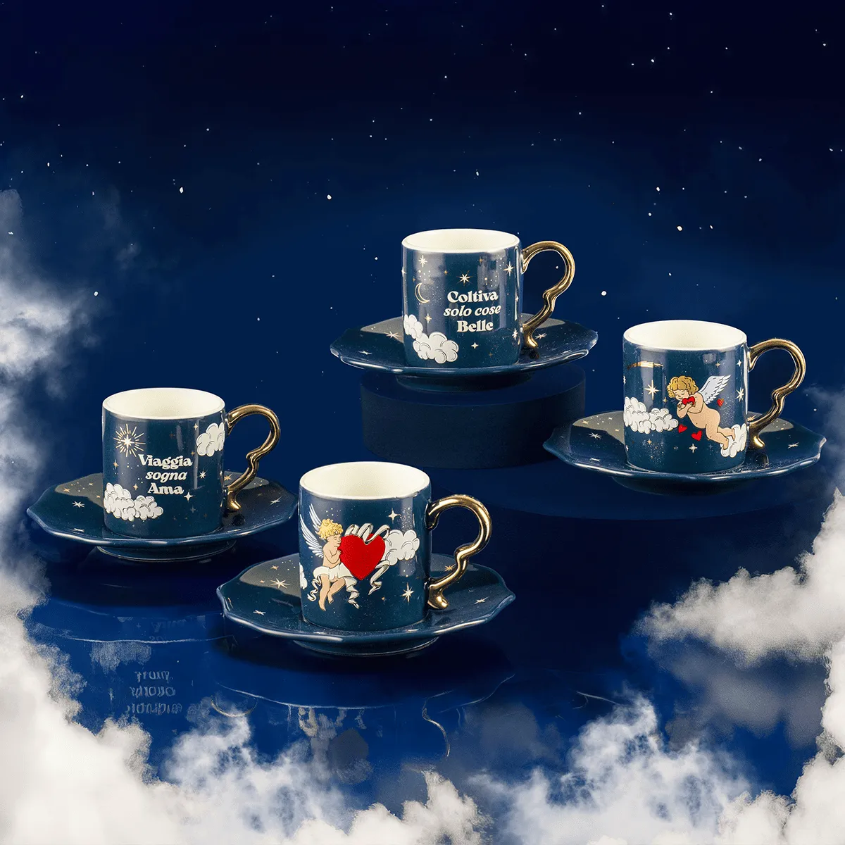 SET TAZZINE CIELO STELLATO BIALETTI - immagine 3